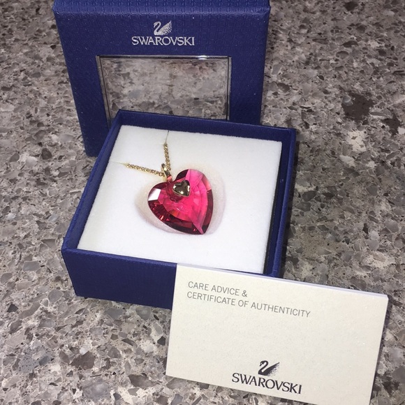 Swarovski Jewelry - Swarovski heart necklace PERFECT CONDITION